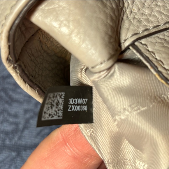 Michael Kors Bedford Pebbled Leather Tote color is taupe. size 11”W x 10H x 5”D - Picture 10 of 12